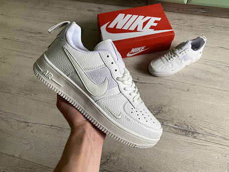 Чоловічі кросівки Nike Air Force 1 (41-46) White білі, фото 1