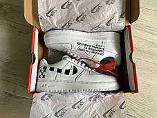 Чоловічі кросівки Nike Air Force 1 White x Off-White, фото 3