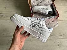 Чоловічі кросівки Nike Air Force 1 White x Off-White, фото 6