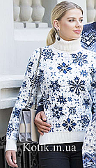 Светр жіночий Pulltonic Сніжинки