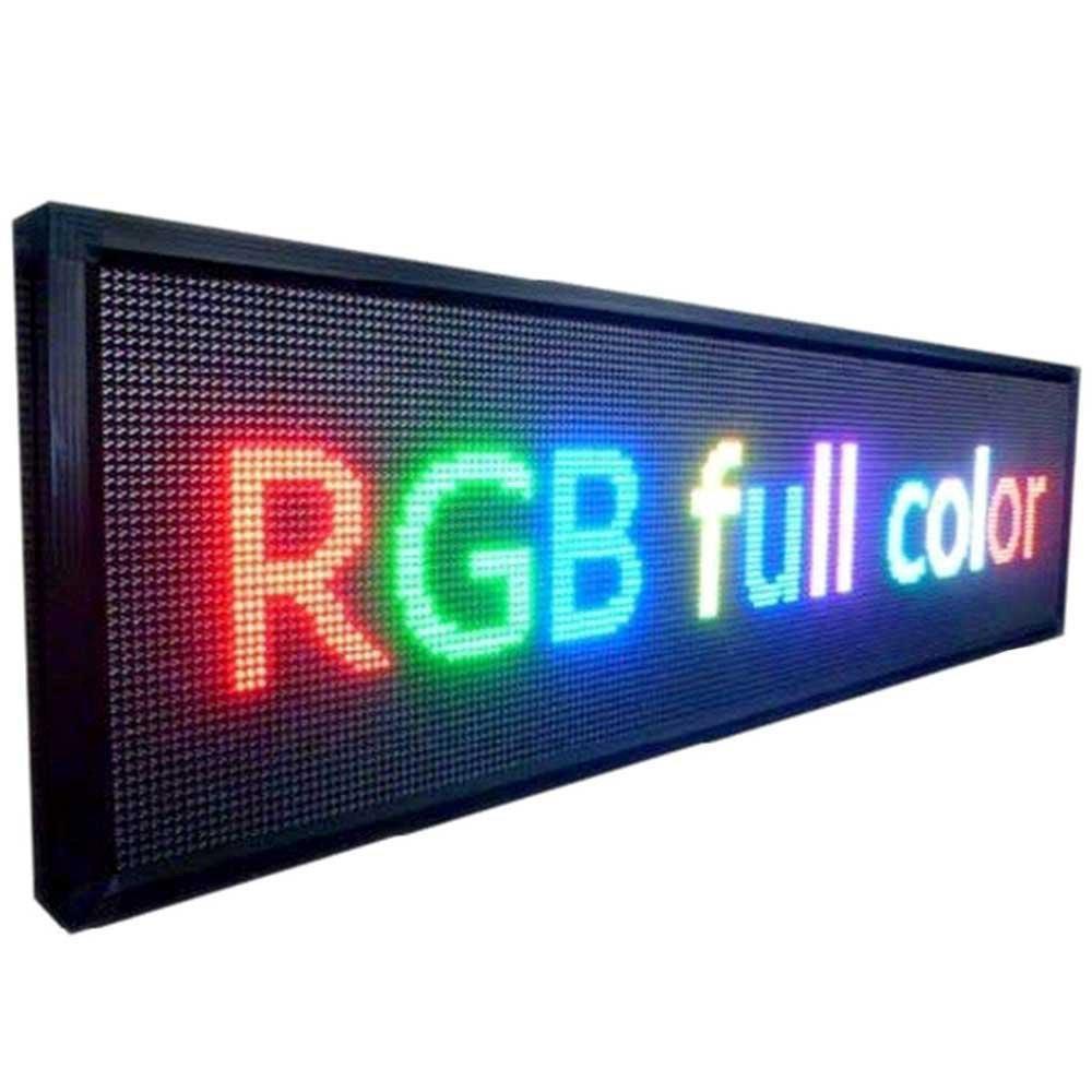 Бігаючий рядок 200*40 RGB + WI-FI.   LED-вивіска рекламна кольорова від 220v