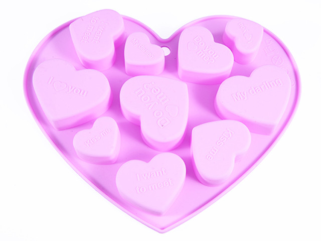 Форма 17.8х14х1.5см силіконова для льоду і шоколаду 10 клітинок Fissman, фото 1