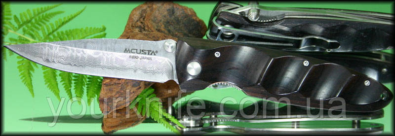 Купить Нож Mcusta MC-13D Damascus Basic Folder African Ebony Wood