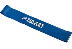 Еспандер для фітнесу, фітнес-гумка Mini Bands (розмір 600x50x1,1 мм, жорсткість L, синій)