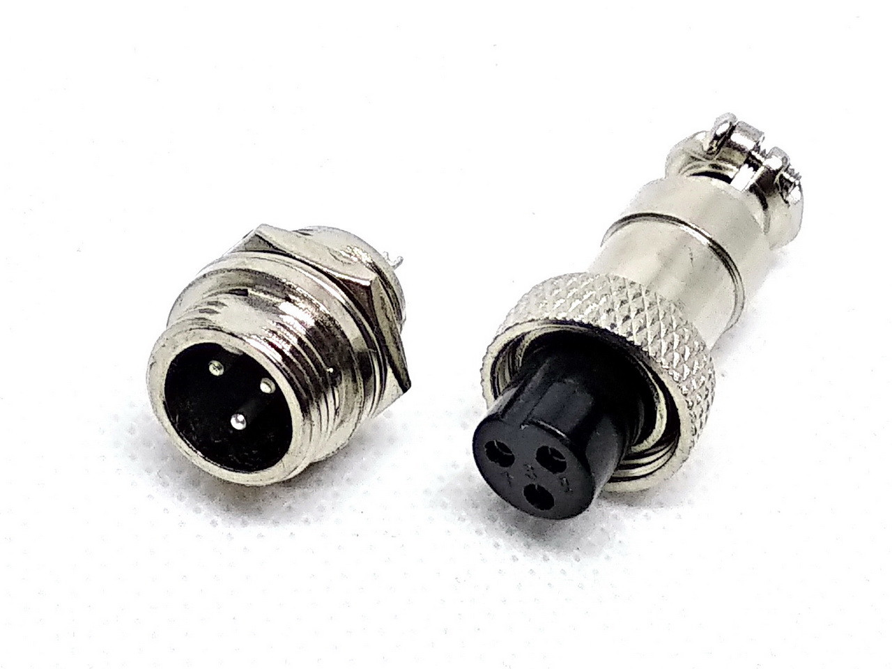 Роз'єм mini XLR M12 3 контакту (3pin) пара, оптом