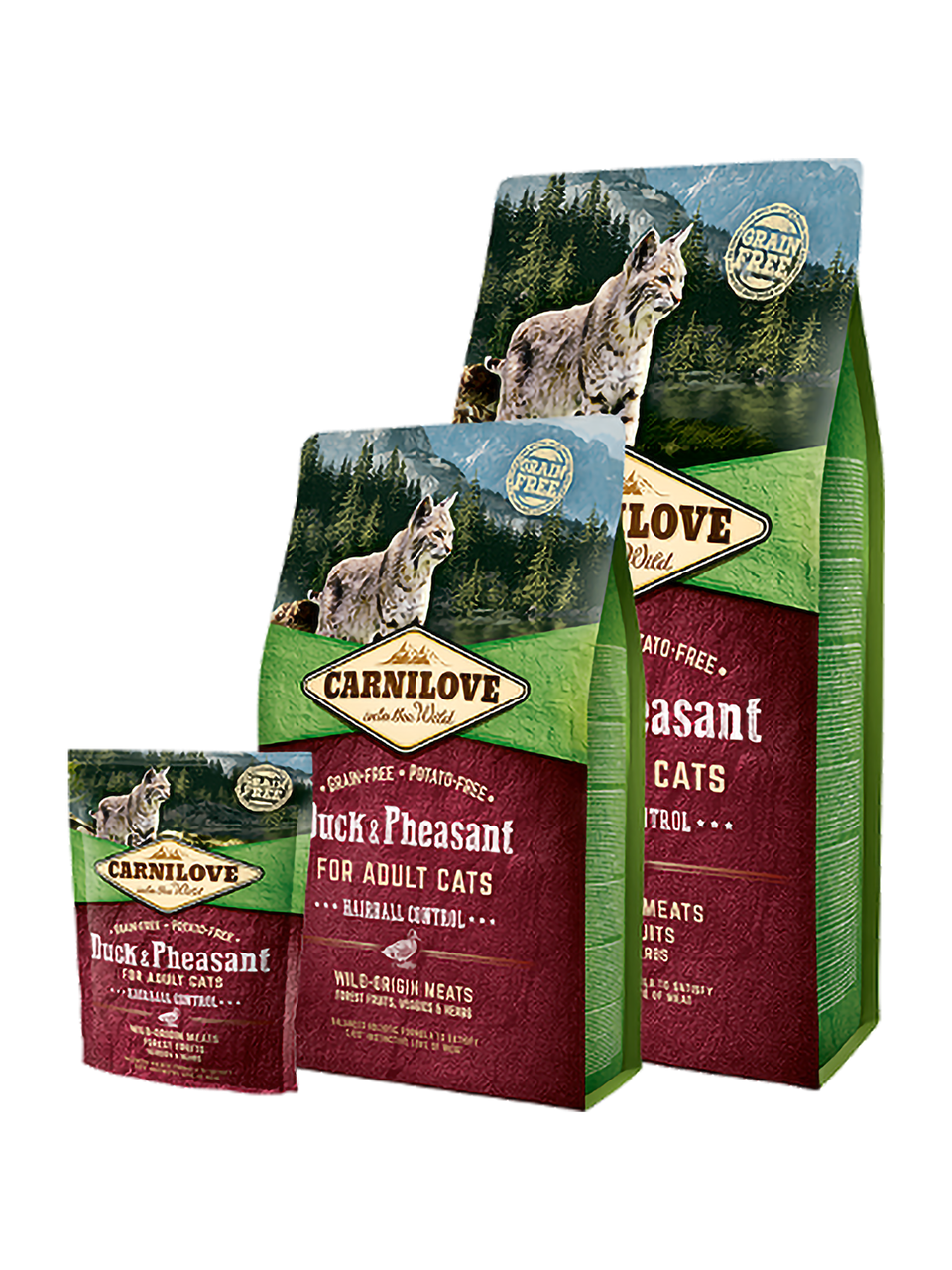 Сухий корм Carnilove Cat Hairball Controll Duck & Pheasant (для виведення вовняних комочків, качка+фазан)