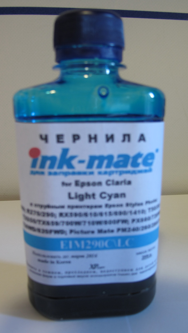 Чернила ( 200г.) Ink-Mate для Epson Stylus Photo EIM-290 light cyan Claria - фото 1 - id-p113561806