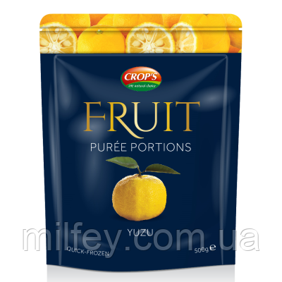Пюре Юзу заморожене в кубиках Crops 500 г, фото 1
