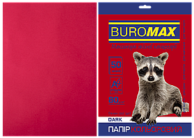 Кольоровий папір Buromax А4, 80г/м2, DARK 50л.