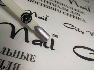 Гель-лак блискучий City Nail PLATINUM №1 сріблястий 6мл арт.ГлPl1-6