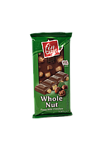 Молочный шоколад 32% какао с целыми орхехами фундук Fin Carre whole Nut finest milk chocolate 100 г, Германия