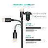 Кабель зарядний Ugreen MFi сертифікований lightning 2М Black (US155), фото 6