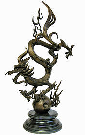 Статуетка "Дракон" бронза (80 см)