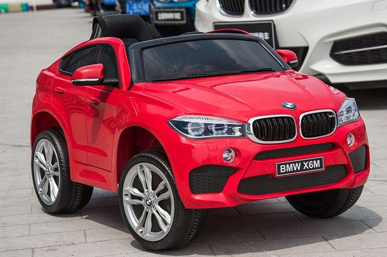 Дитячий електромобіль Джип JJ 2199 EBLR-3, BMW X6M, червоний, фото 1