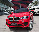 Дитячий електромобіль Джип JJ 2199 EBLR-3, BMW X6M, червоний, фото 2