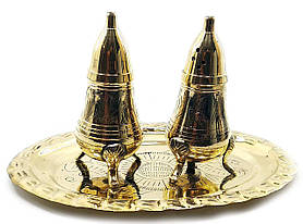 Сільниця ,перечниця бронза (н-р 2 шт)(h-9.5 см)