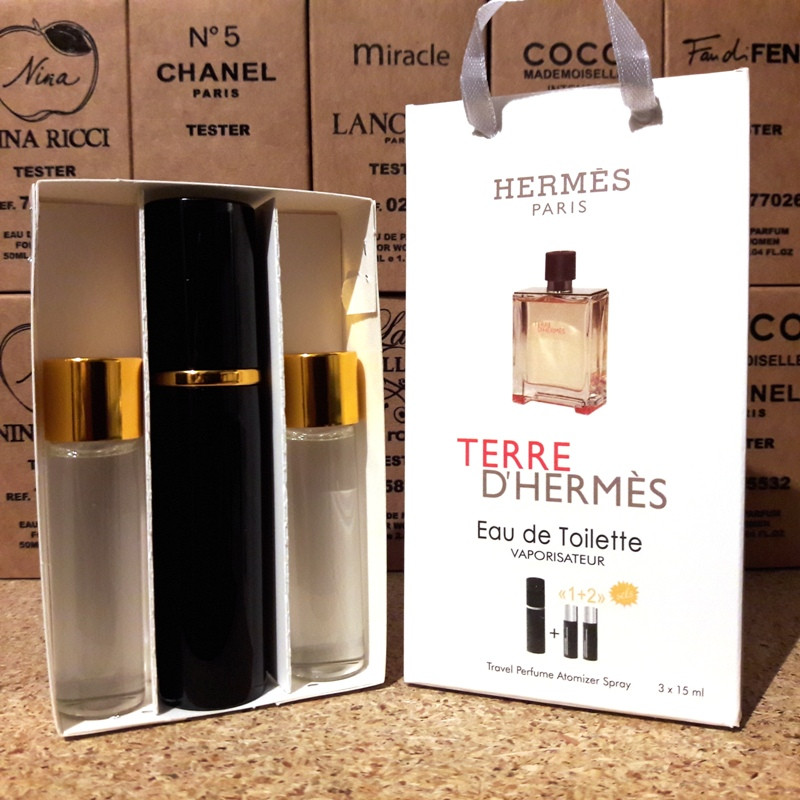 Міні-парфумерія Hermes Terre d ' Hermes (Гермес Терре де Гермес), 3x15 мл