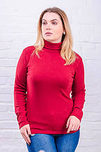 Гольф теплий жіночий розмір плюс Фліс червоний (42-60)