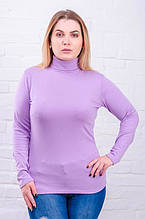 Гольф жіночий розмір плюс Фліс бузковий (42-64)