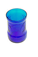 Стакан з пивної пляшки Cronenbourg/ Стакан из синей стеклянной бутылки Cronenbourg