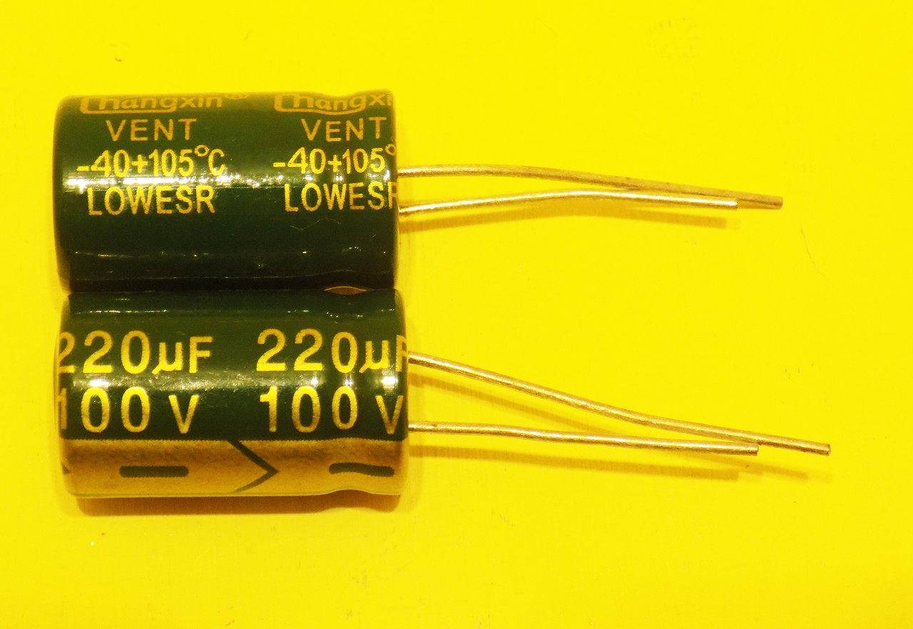 Конденсатори 100 v 220uF, Chenxing