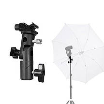 Тримач спалаху і парасольки, з універсальним кріпленням 1/4 і 3/8, фото 3