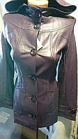Куртка из кожезаменителя для девочки-подростка размер 38-40