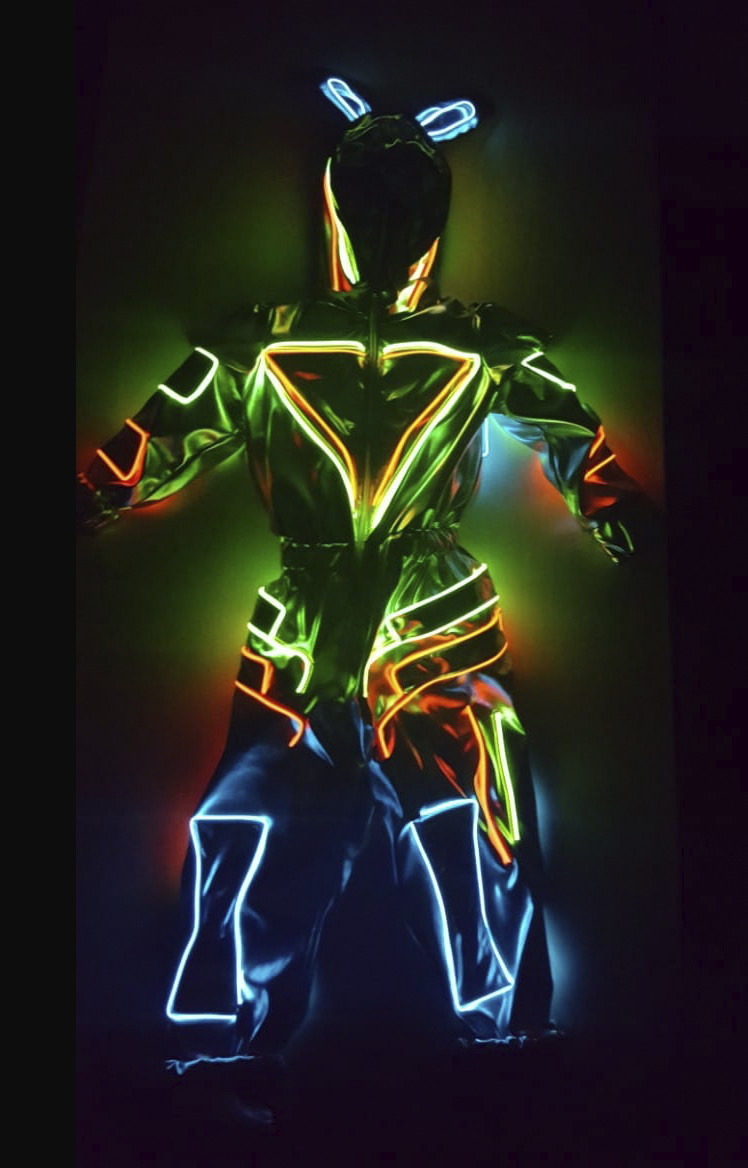 Гнучкий неон для дитячого костюма. 10 кольорів. Ціна вказана за 1 м гнучкого неону + інвертор 3 В., фото 1