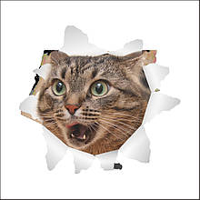 Інтер'єрна вінілова 3D-наклейка "Кошеня"