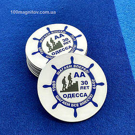 Круглые виниловые магнитики. Диаметр 57 мм 2