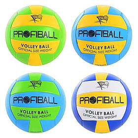 М'яч волейбольний PROFIBALL EV 3159 (100 шт.) ПВХ, 4 кольори, у ляльці