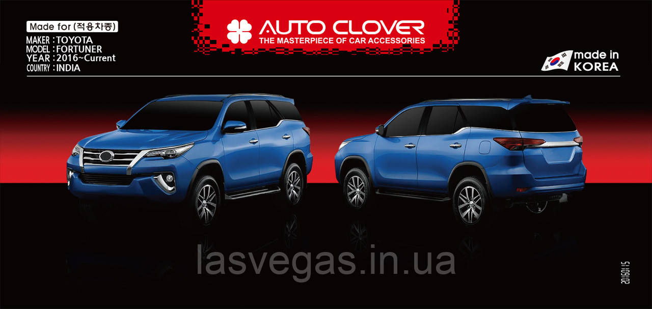 Хром накладки на дзеркала Toyota Fortuner 2016 -> (Autoclover D847)