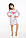 Ночая сорочка для дівчинок TARO 1014 MALINA AW19 нічні сорочки, нічна сорочка, 104; 110; 116; 122; 128; 134; 140, 104 pudre,, фото 2