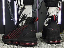 Чоловічі кросівки Nike LeBron 16 Fresh Bred Black University Red AQ2465-002, фото 3