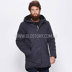 Чоловічий зимовий парк у синьому кольорі розміру М