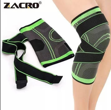 Якісний наколінник для коліна, спортивний із гумками для спорту, ортез, колінний бандаж фірма Zacro