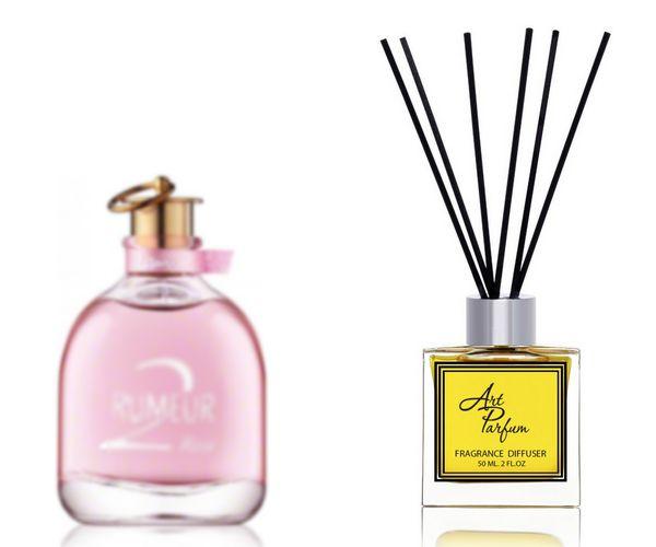 Ароматний дифузор для дому 50 мл, з відомим парфумерним ароматом Rumeur 2 Rose Lanvin / Румеур Ту роуз, фото 1