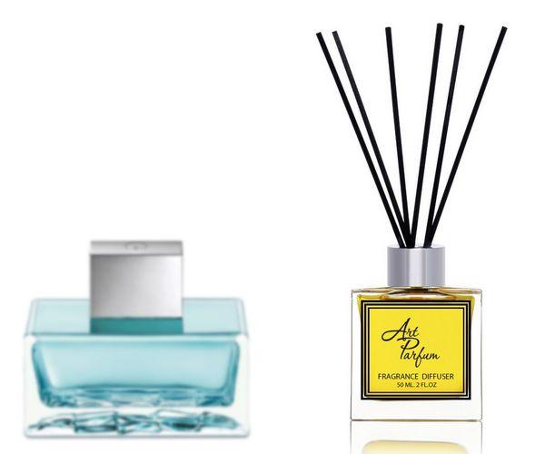 Ароматний дифузор для дому 50 мл, з відомим парфумерним ароматом Blue Seduction For Women Antonio Banderas, фото 1