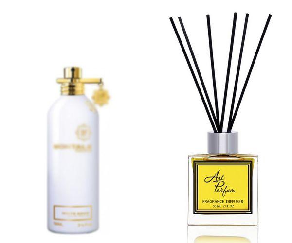 Ароматний дифузор для дому 50 мл, з відомим парфумерним ароматом White Aoud Absolu Montale/Вайт Уд Абсолю, фото 1