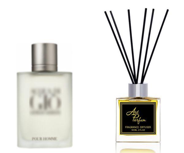 Ароматний дифузор для дому 50 мл, з відомим парфумерним ароматом Acqua di Gio Giorgio Armani/Аква ді Джіо, фото 1