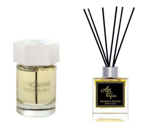 Ароматний дифузор для дому 50 мл, з відомим парфумерним ароматом L'Homme Yves Saint Laurent/Ль'Ом Ів Сен, фото 1