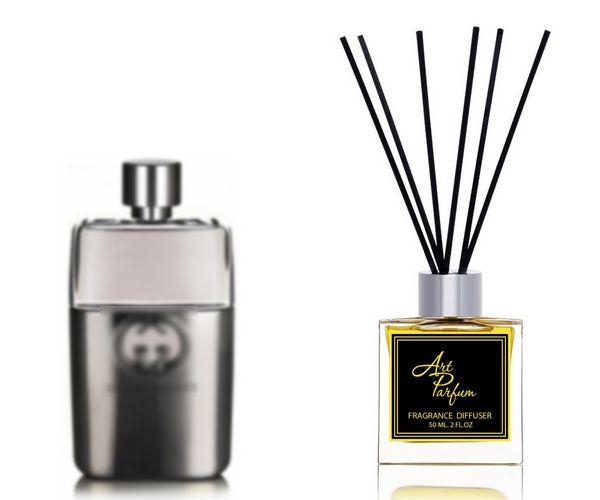 Ароматний дифузор для дому 50 мл, з відомим парфумерним ароматом Gucci Guilty Pour Homme/Гуччі Гілті Пор, фото 1