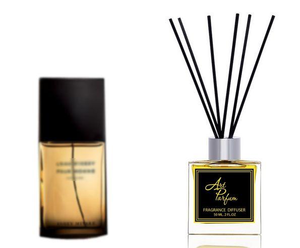 Ароматний дифузор для дому 50 мл, з парфумерним ароматом L'Eau d'Issey Noir Ambre Pour Homme (Ле Діссей, фото 1