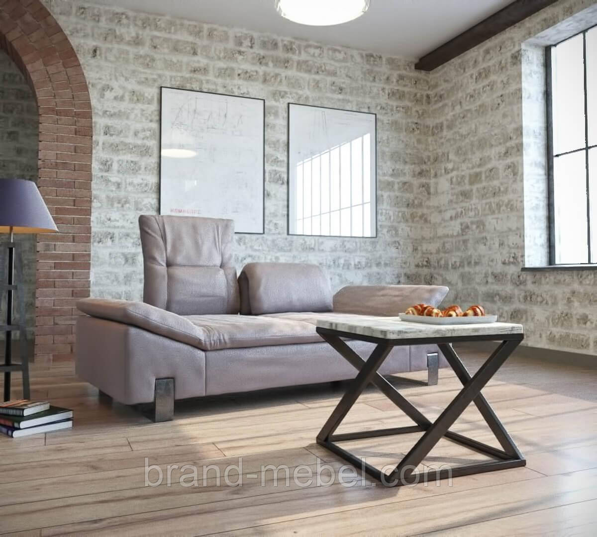 Стіл журнальний Бент (стіл журнальний) в стилі Лофт Loft, фото 1