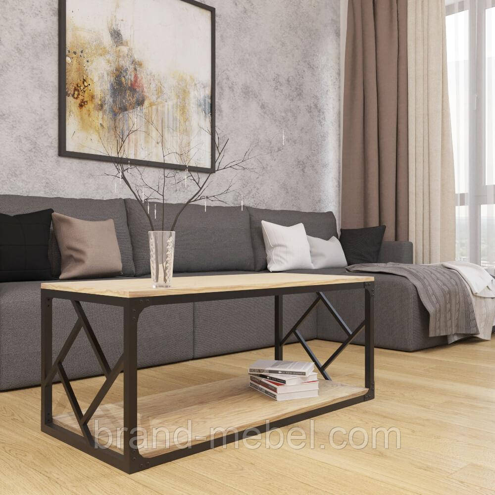 Стіл журнальний Ромбо в стилі Лофт Loft, фото 1