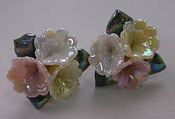 Сережки-цвяшки з полімерної глини No3 з емаллю від Студії www.LadyStyle.Biz