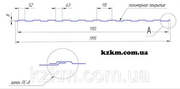 Профнактил стіновий С-8, фото 1