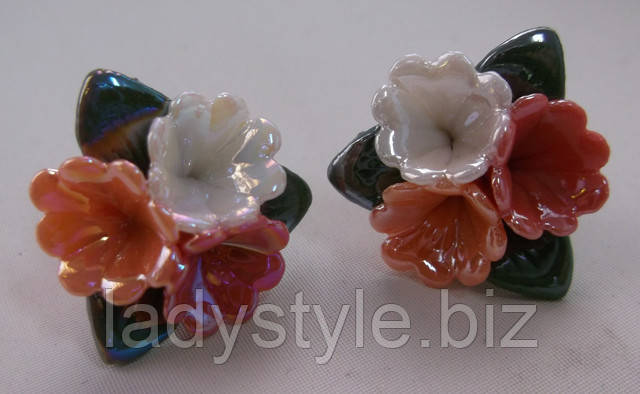 украшения серьги гвоздики пусеты купить серебро 