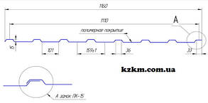 Профнастил покрівельний ПК-15