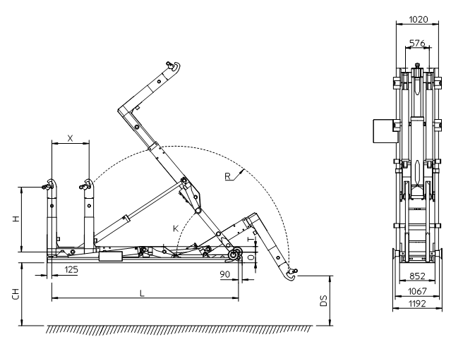 Крюковой погрузчик мультилифт HYVA LIFT 160 кН (-S) тип S - фото 2 - id-p1036293587